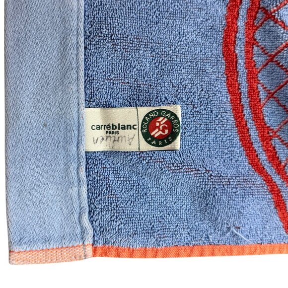 2006 French Open Tennis Roland Garros Paris Towel Red Blue 37.5" x 24.5" - Picture 4 of 5